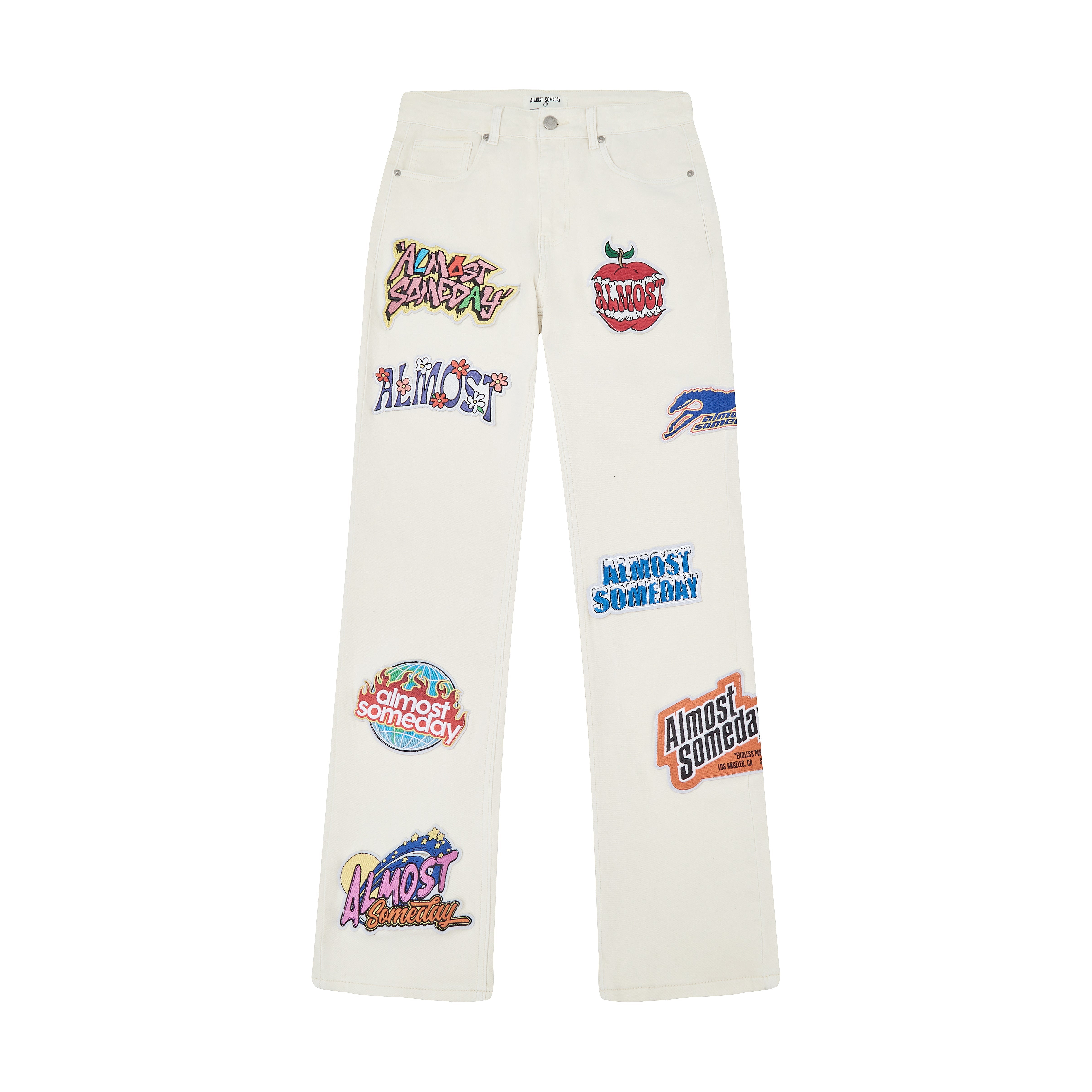 Hendrix Straight Leg Denim - Cream