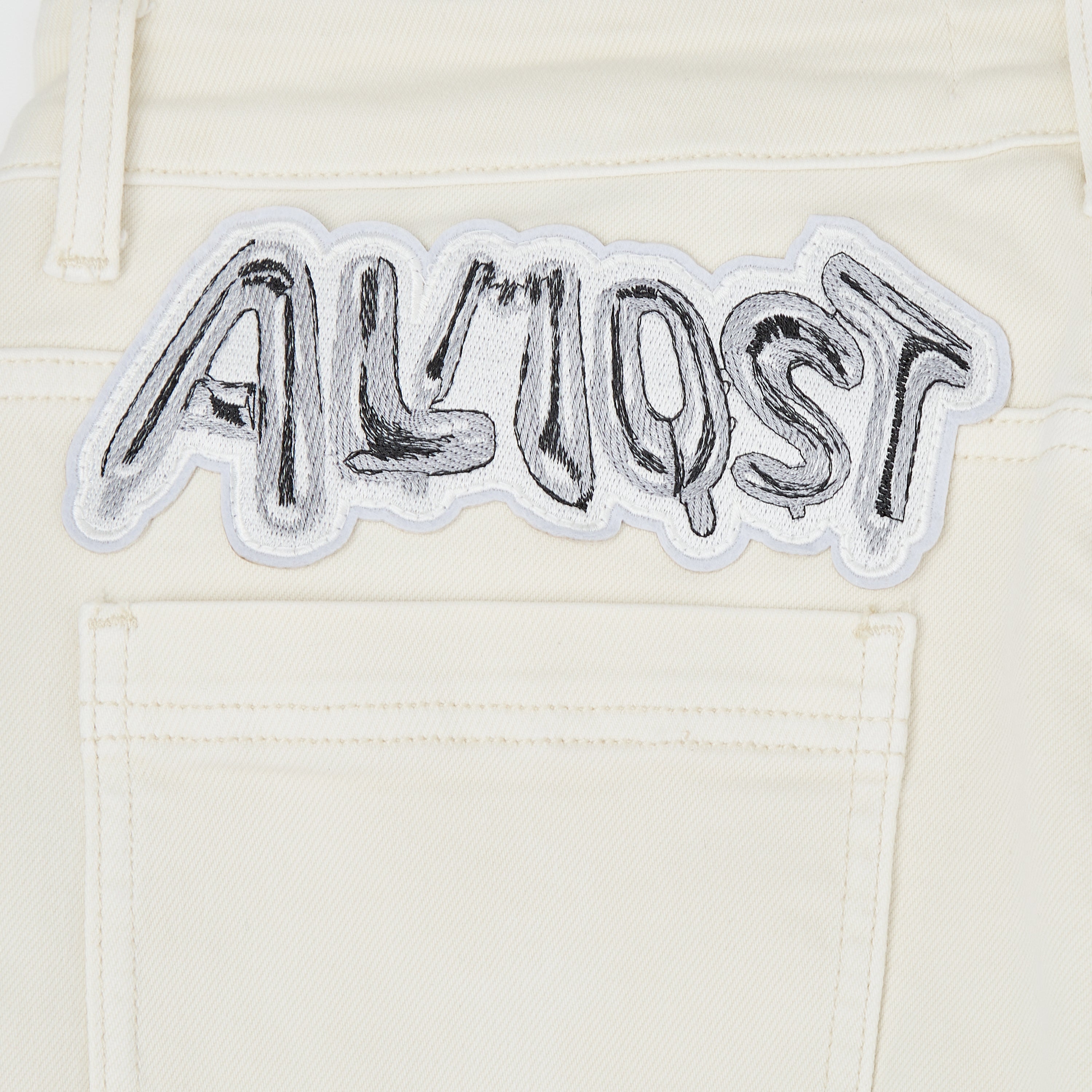 Hendrix Straight Leg Denim - Cream