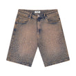 Solomon Rhinestone Denim Jorts - Light Blue