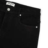 Solomon Rhinestone Denim Jorts - Black