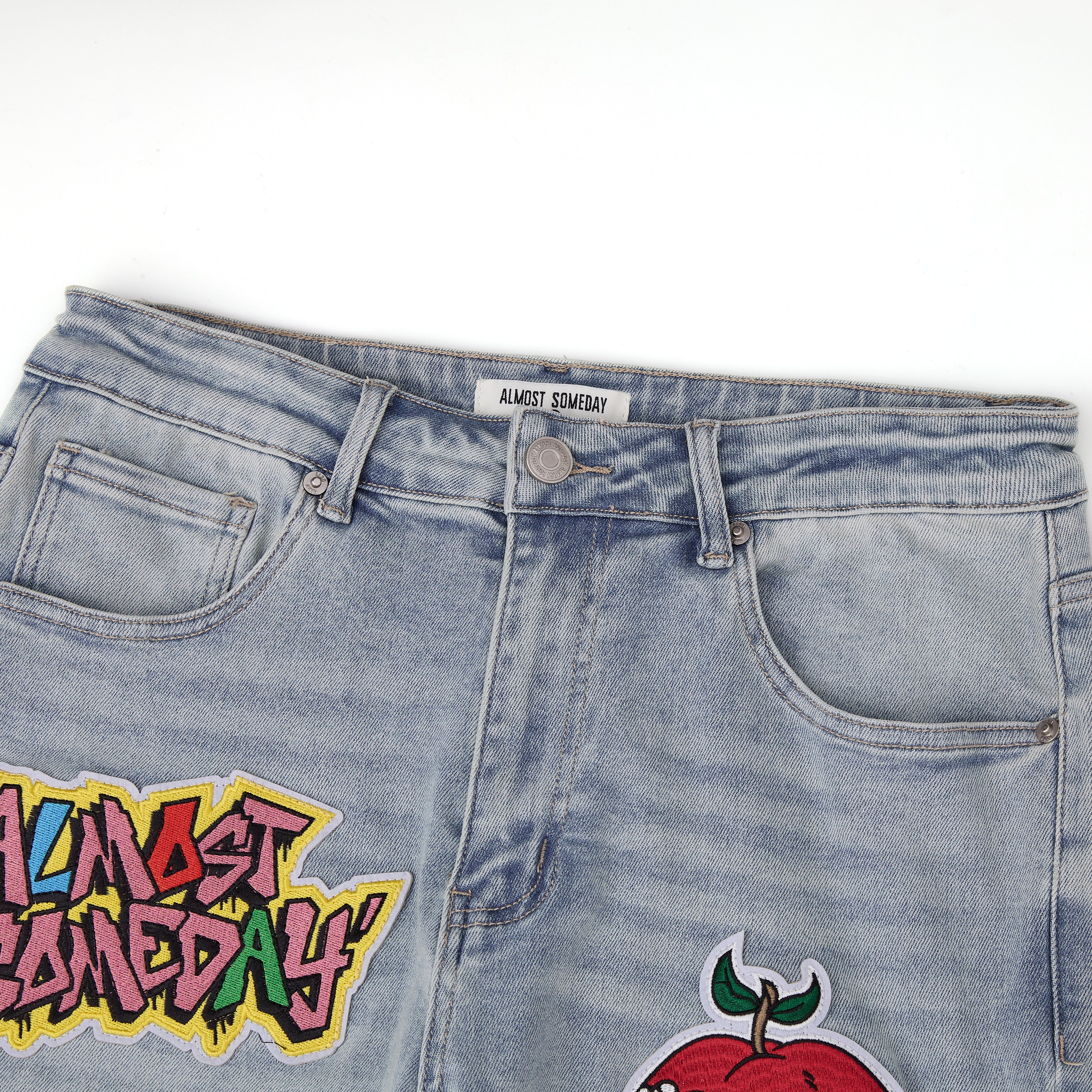 Hendrix Straight Leg Denim - Light Blue