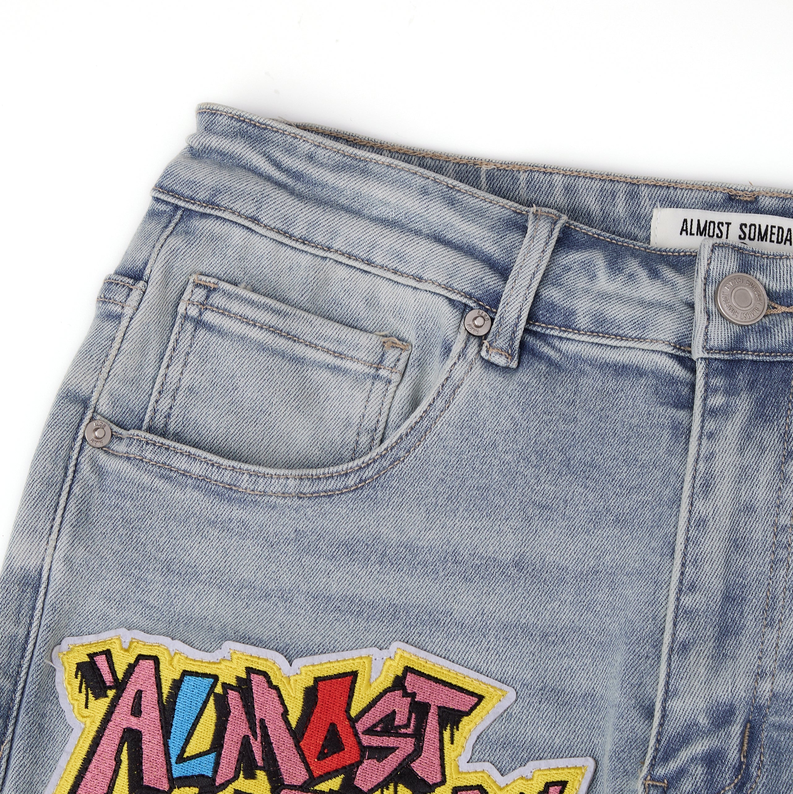 Hendrix Straight Leg Denim - Light Blue