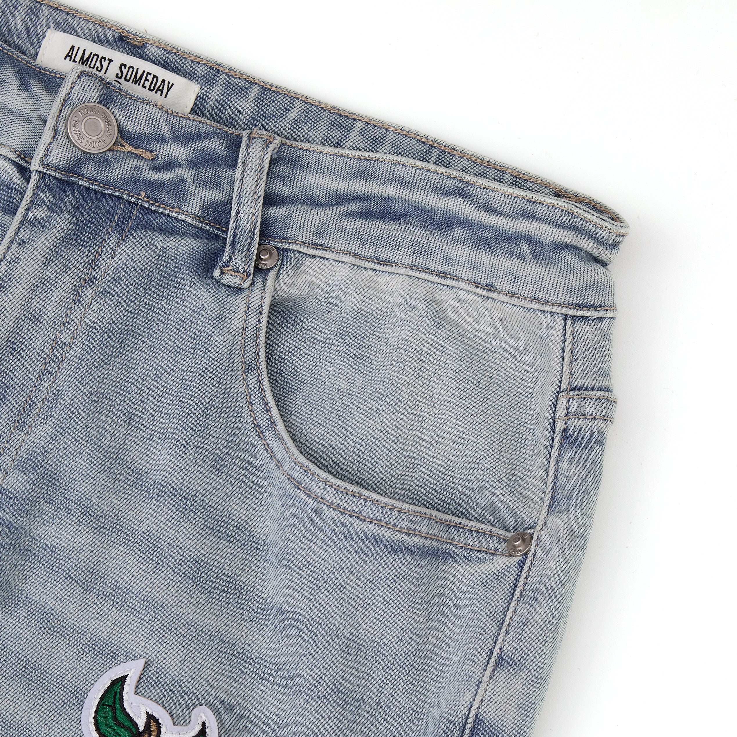 Hendrix Straight Leg Denim - Light Blue