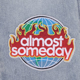 Hendrix Straight Leg Denim - Light Blue