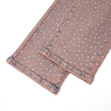 Solomon Rhinestone Straight Leg Denim - Maroon