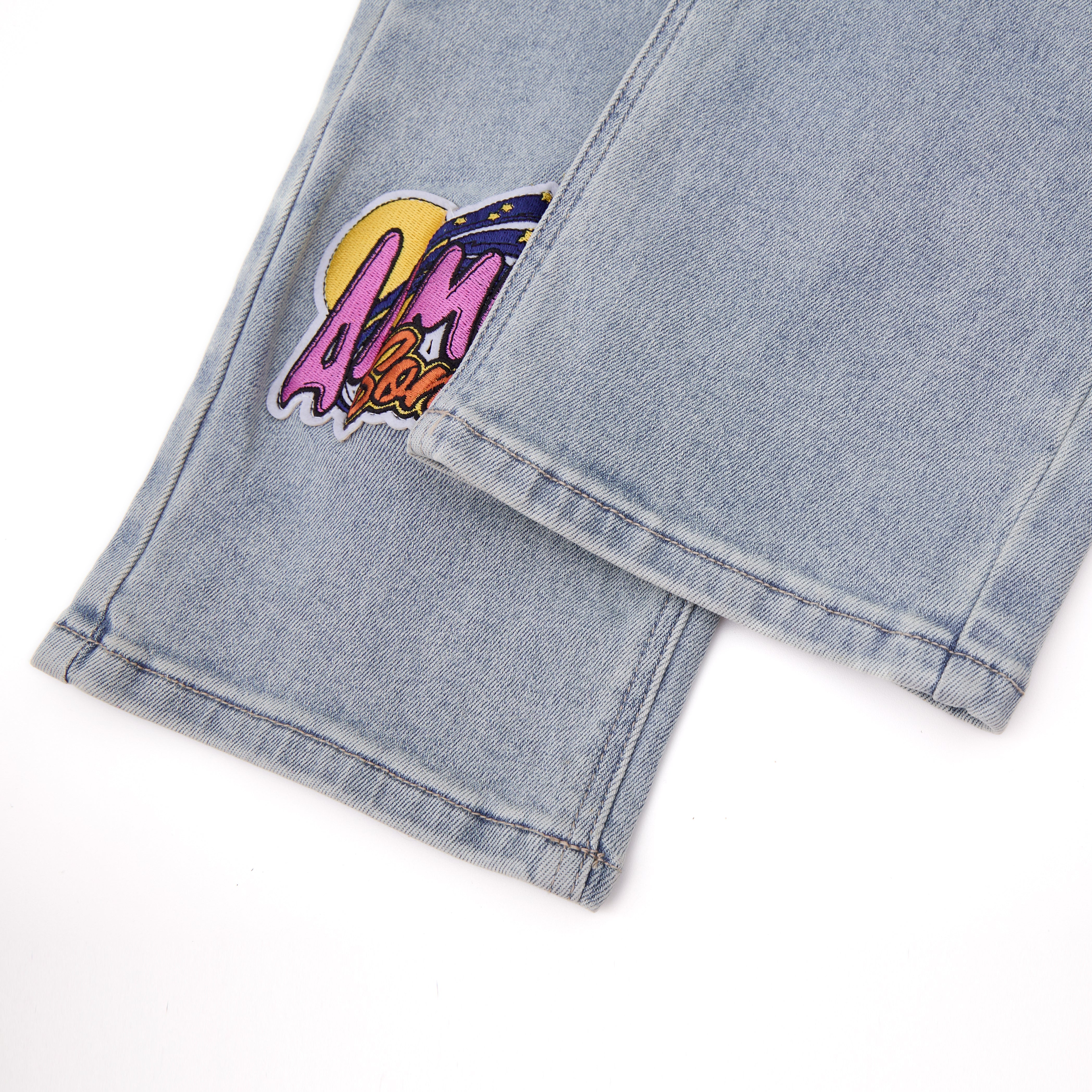 Hendrix Straight Leg Denim - Light Blue