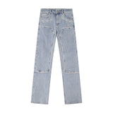Belfort Straight Leg Denim - Light Blue
