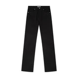 Solomon Rhinestone Straight Leg Denim - Black