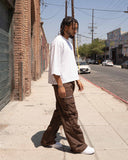 EPTM Mavis Flare Pants - Brown