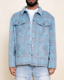 EPTM Mohair Chore Coat - Turquoise
