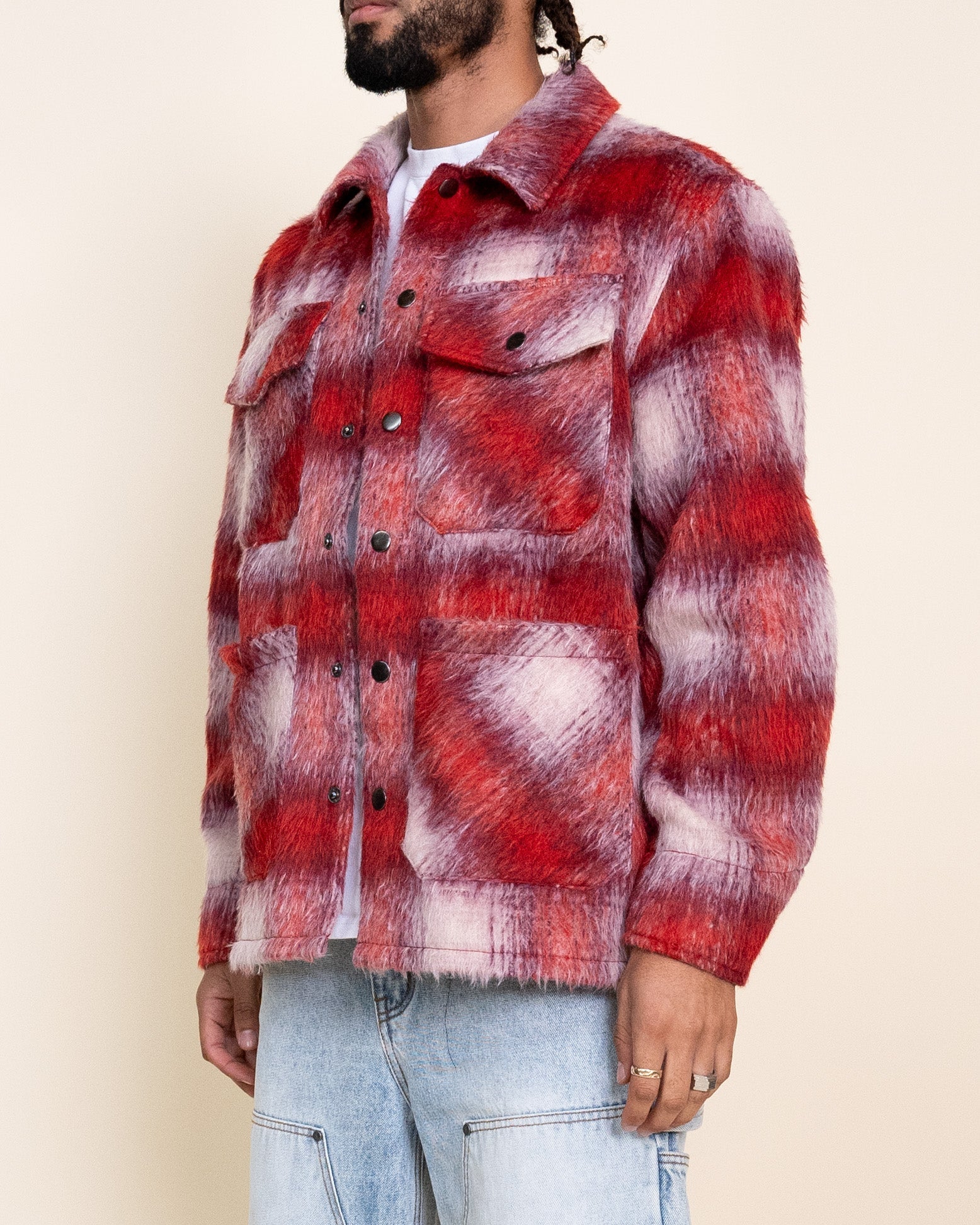 EPTM Mohair Chore Coat - Red