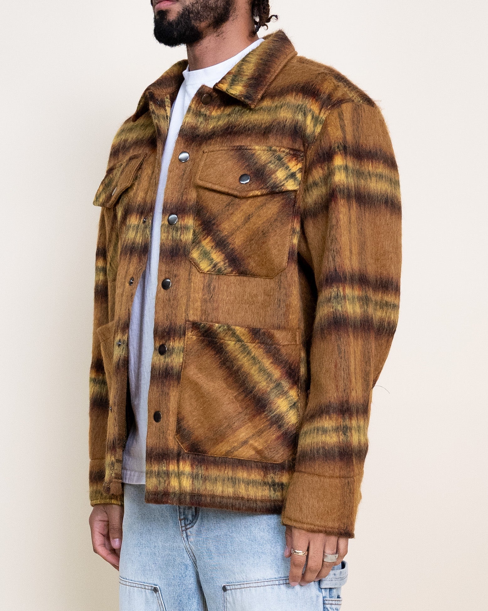 EPTM Mohair Chore Coat - Mustard