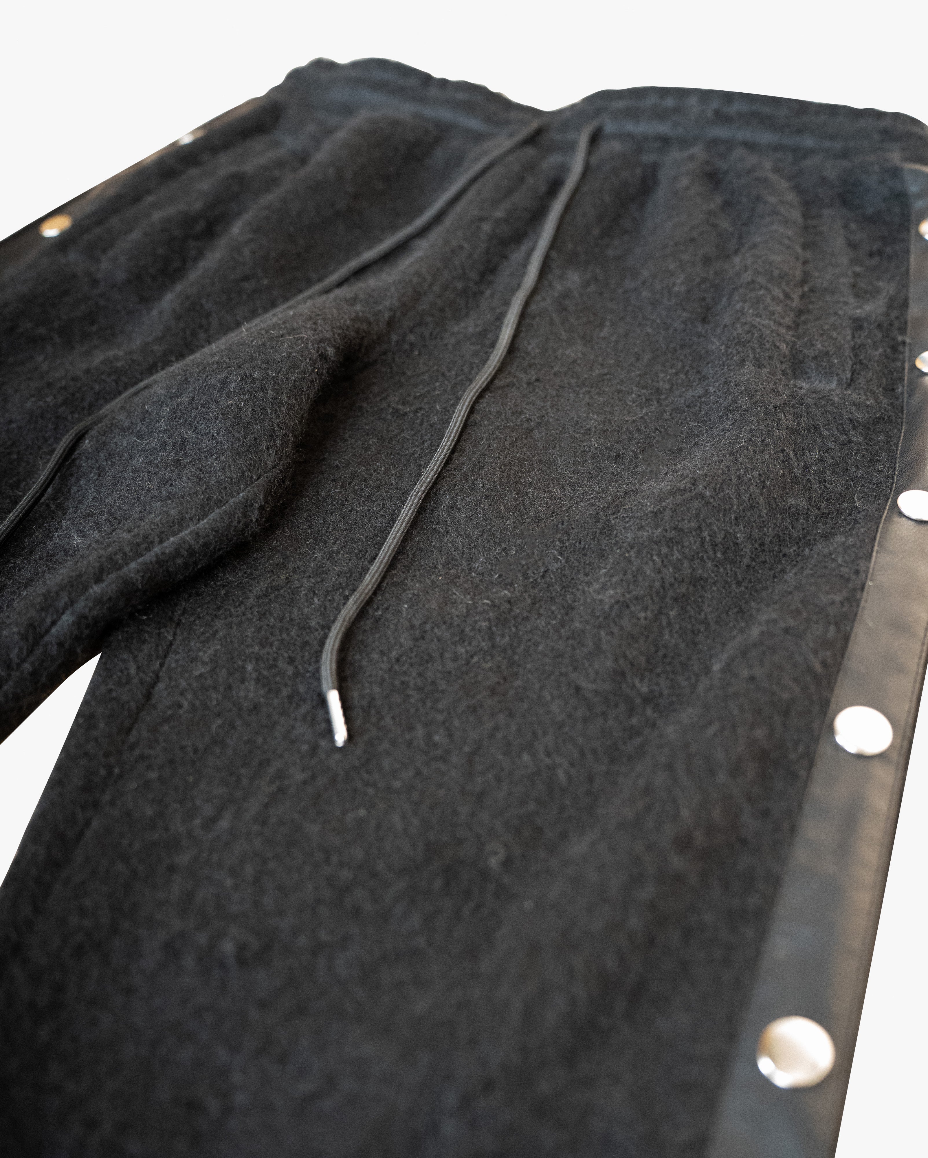 Mohair Snap Pants - Black