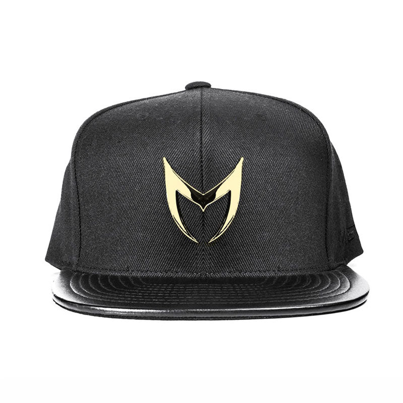MSTR X Mitchell & Ness Snapback Hat - Champagne Gold & Black