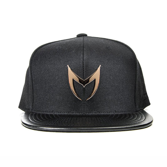 MSTR X Mitchell & Ness Snapback Hat - Rose Gold & Black