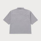 Textured Knit Qtr Zip - Grey