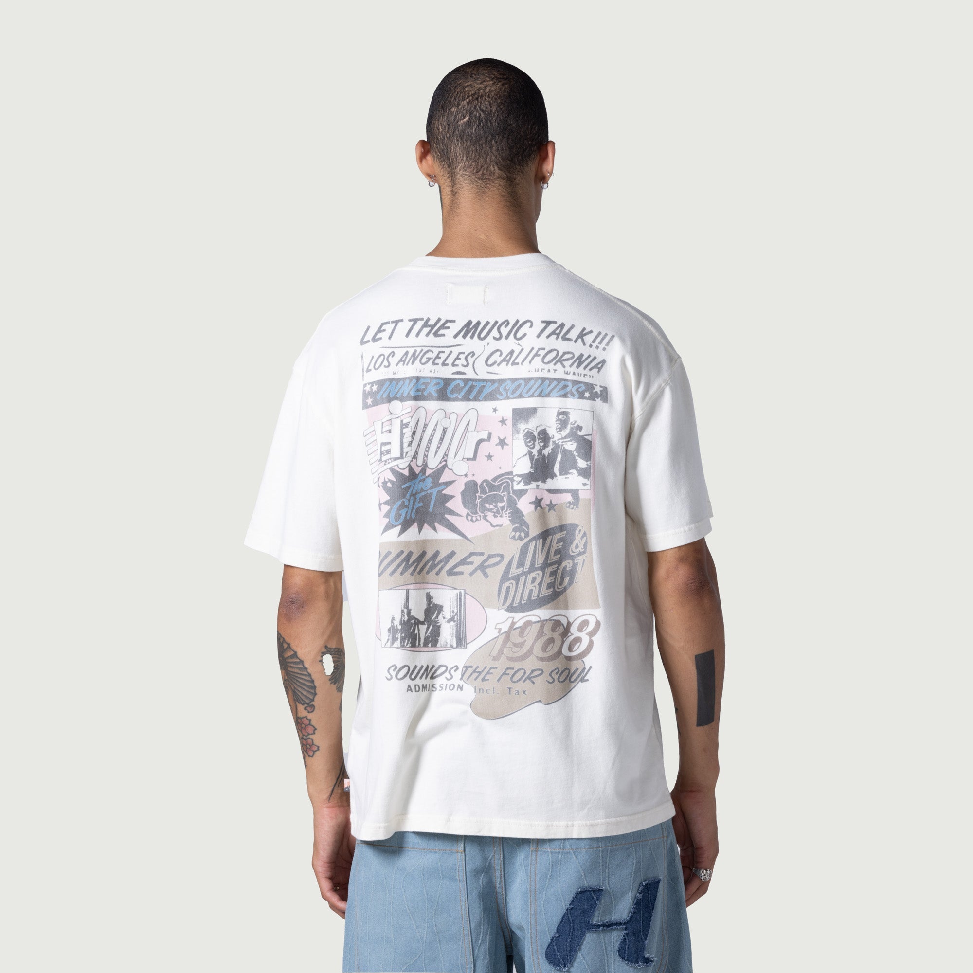 Music Language Tee - Cream