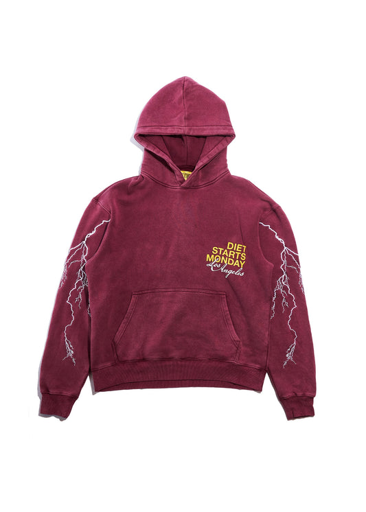 Lightning Hoodie - Maroon