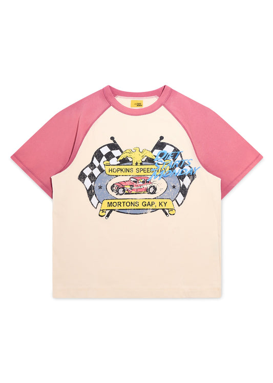 Mortons Gap Raglan Tee - Red/Antique White