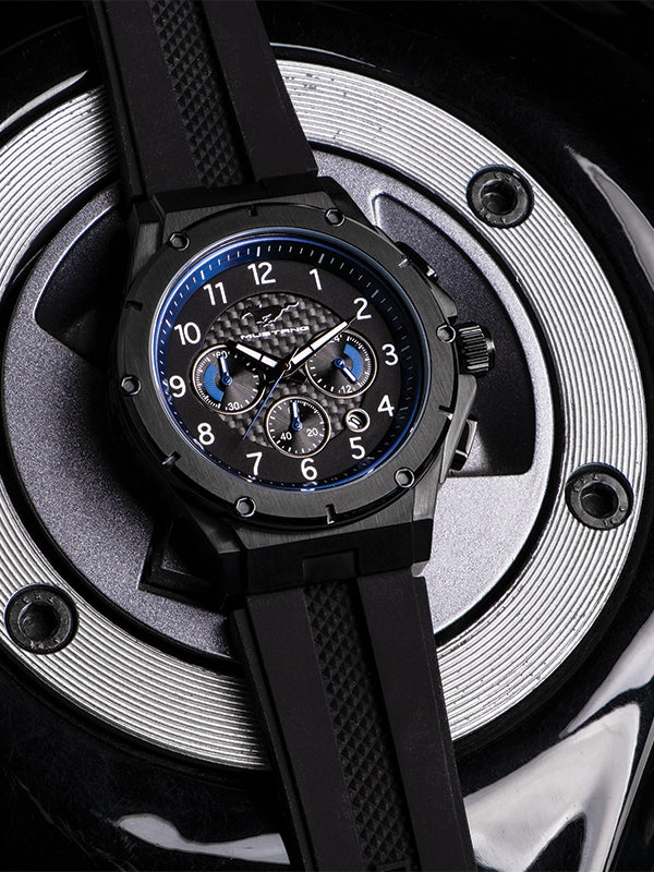 AM258FD - MK3 BLACK / BLUE / RUBBER BAND