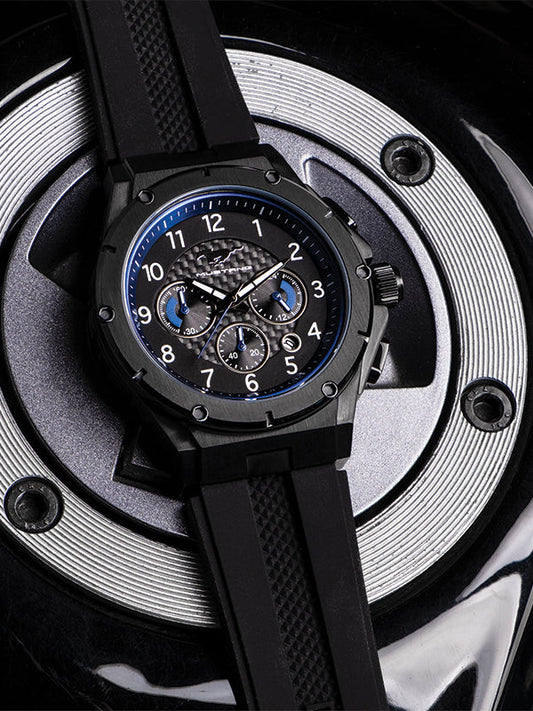 AM258FD - MK3 BLACK / BLUE / RUBBER BAND