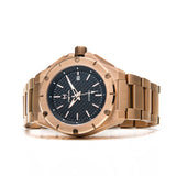 NOBLE AUTOMATIC / ROSE GOLD WITH CARBON FIBER - STAINLESS STEEL LINKS