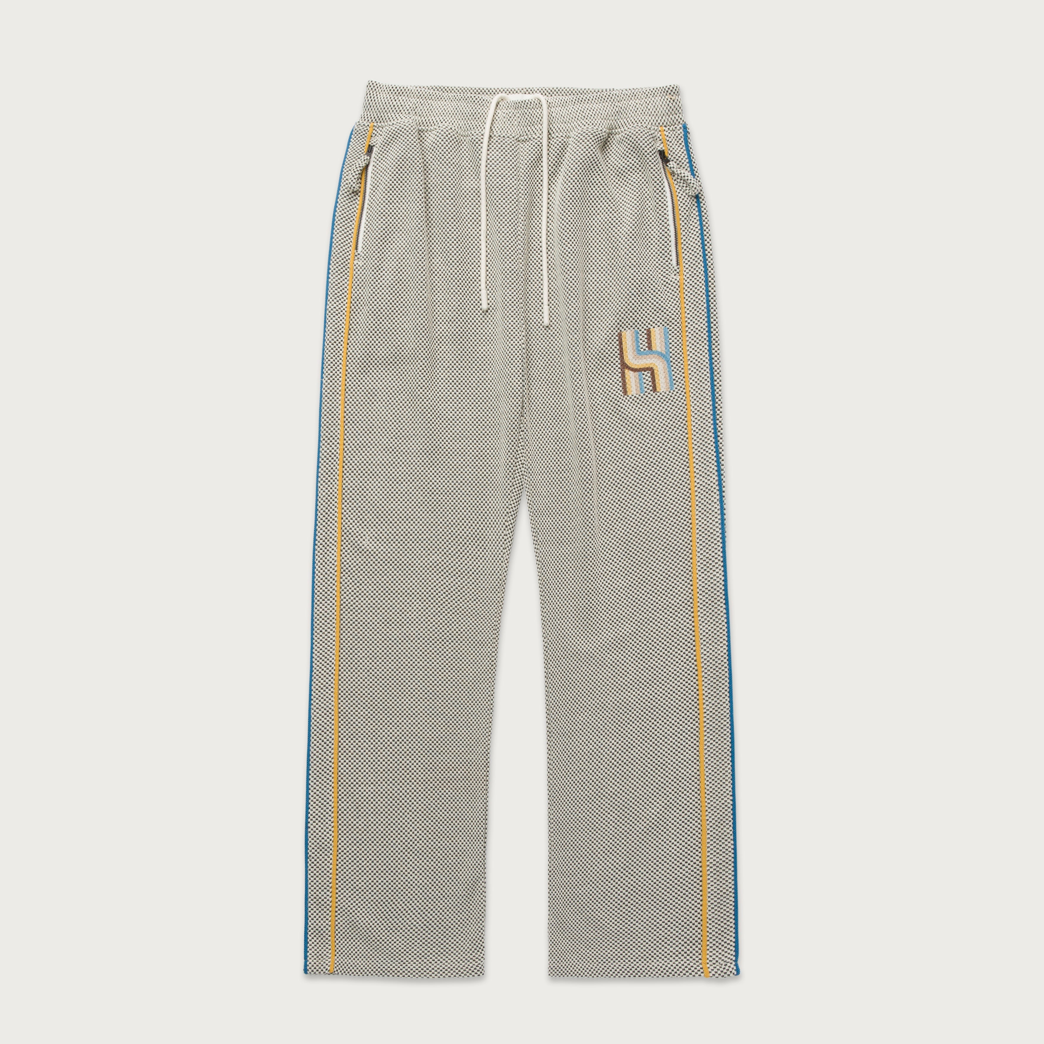 Novelty Knit Track Pant - Cream