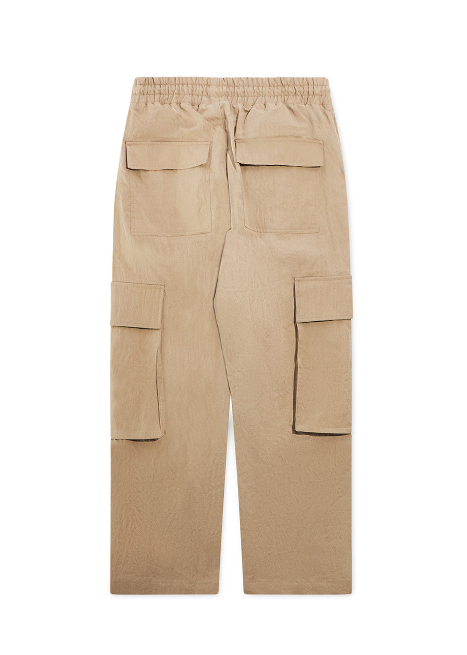 Nylon Cargo Pants - Beige