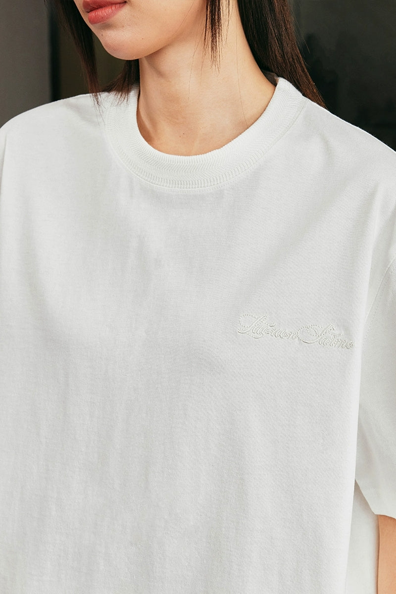 Ribbed Texture Base T-Shirt