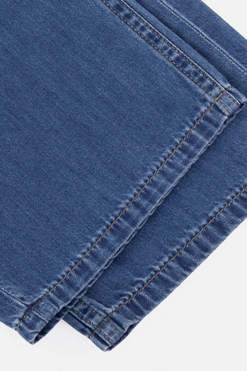 Cooling Washed Straight Jeans