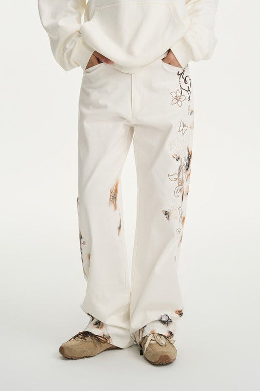 Burnt Lace Twill Logger Pants