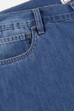 Cooling Washed Straight Jeans