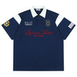 Retro Colorblock Embroidered Polo