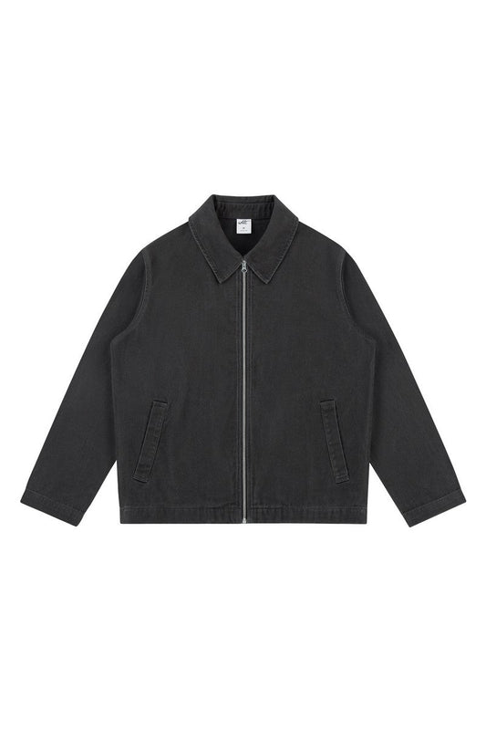 Washed Cotton Workwear Jacket