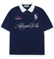 Layered Embroidered Crest Polo
