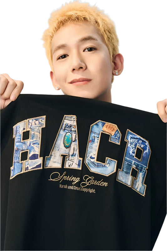 Vintage Turquoise Patchwork T-Shirt