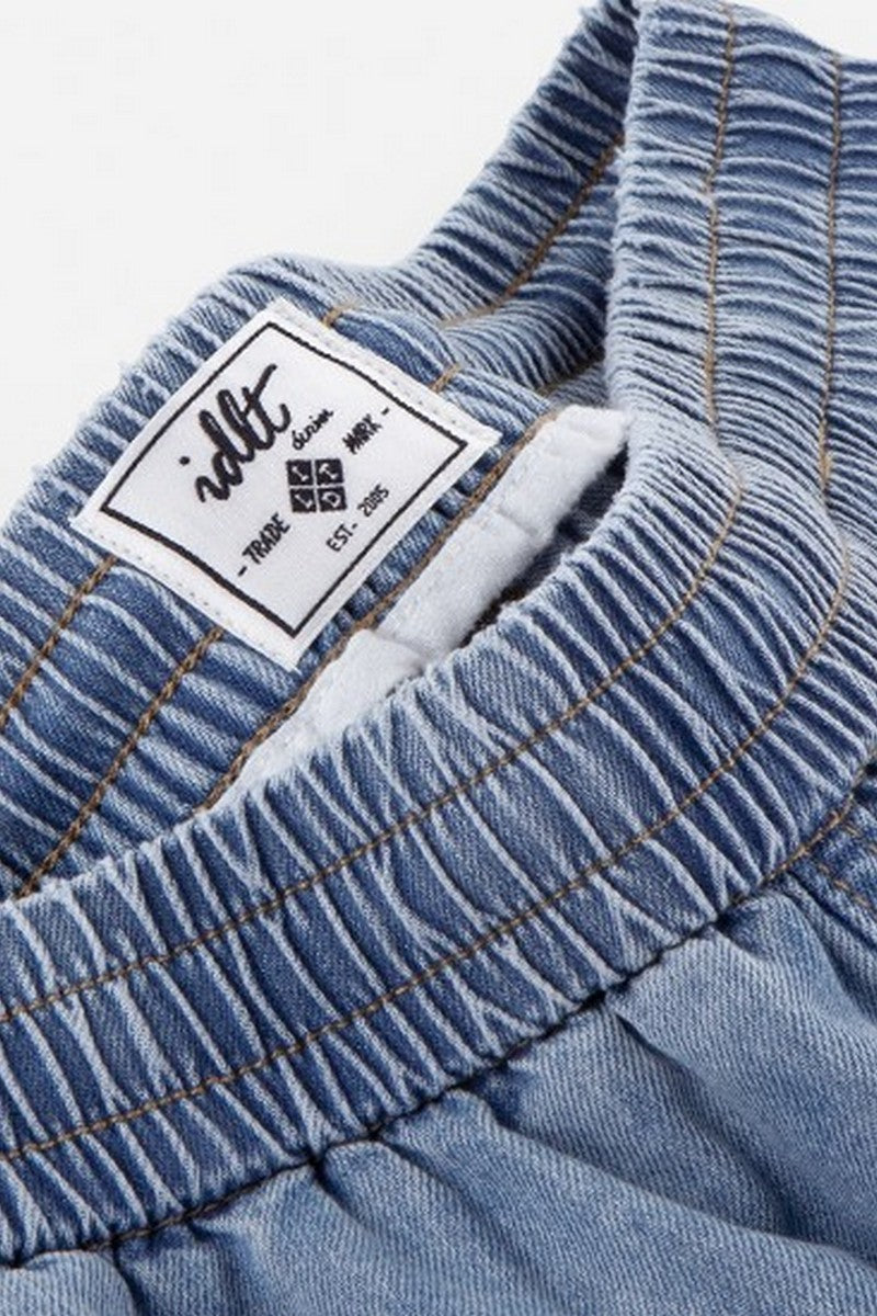 Cooling Washed Denim Shorts