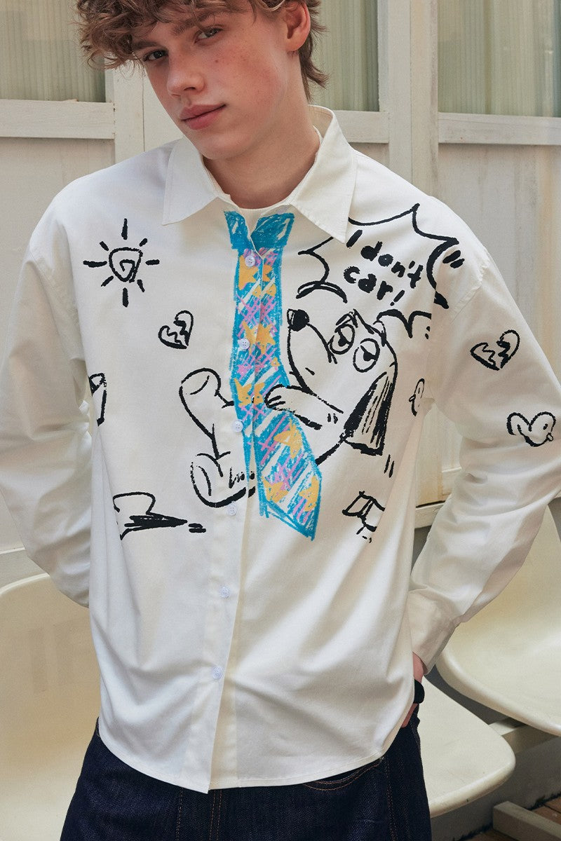 Graffiti Dog Tie Shirt