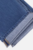 Cooling Washed Straight Jeans