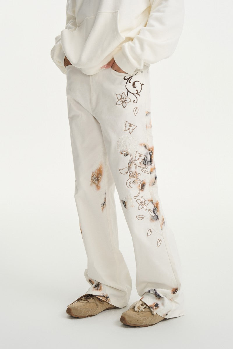 Burnt Lace Twill Logger Pants