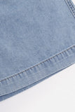Cooling Washed Denim Shorts