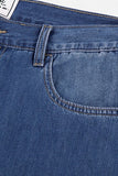 Cooling Washed Straight Jeans