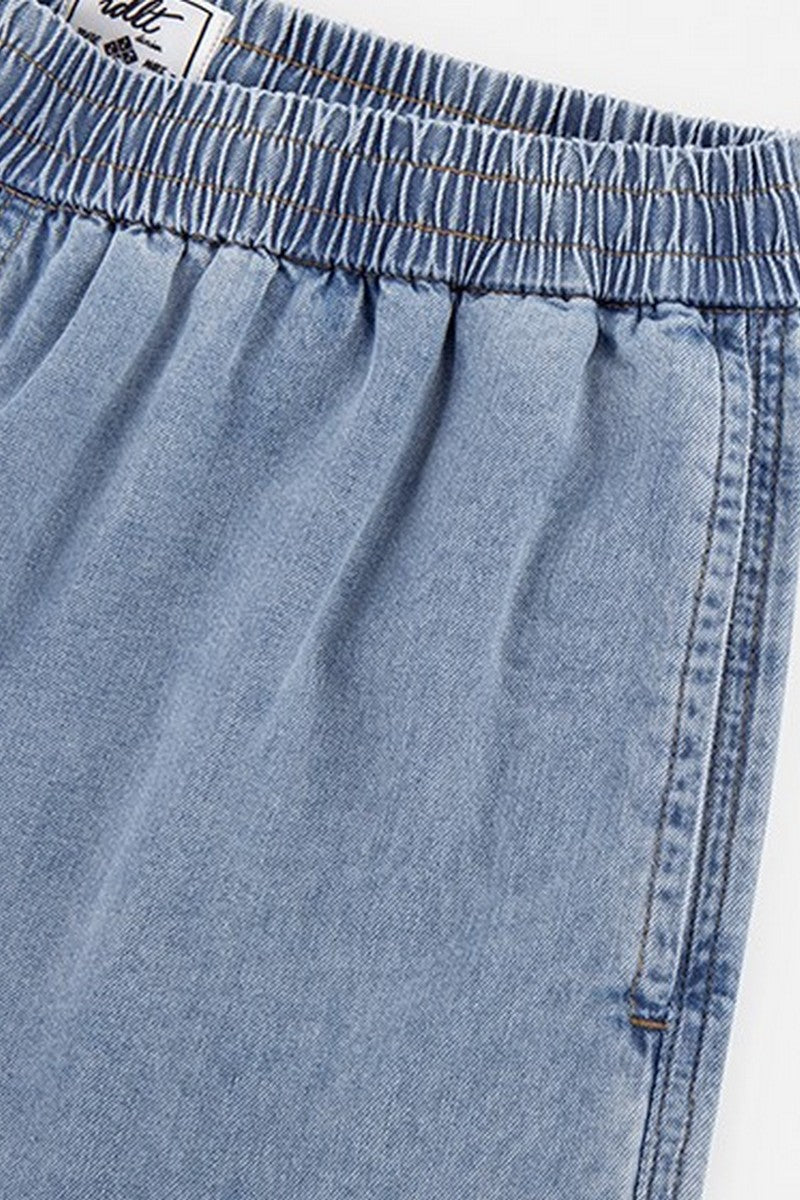 Cooling Washed Denim Shorts