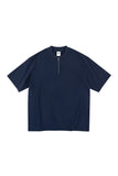 Zip Henley Cotton Tee