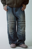 Distressed Skeleton Jeans