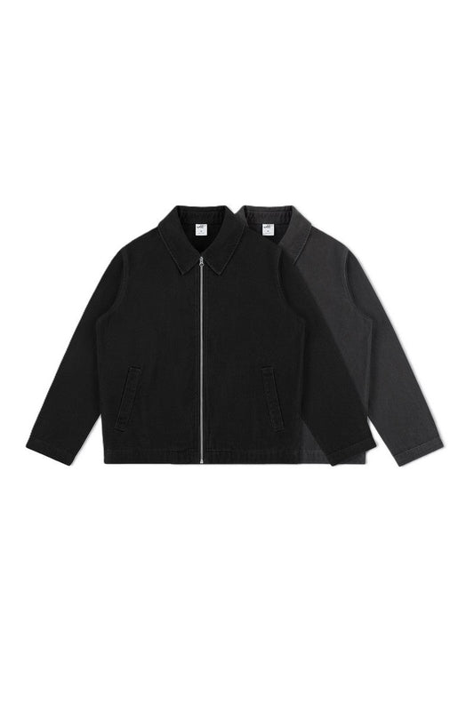 Washed Cotton Workwear Jacket