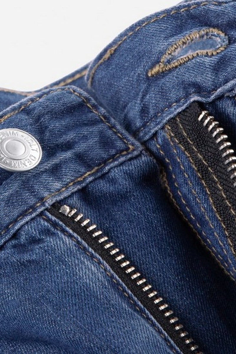 Cooling Washed Straight Jeans