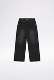 OUTERSEAM LOGO JEANS - Stonewashed Black
