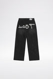 OUTERSEAM LOGO JEANS - Stonewashed Black
