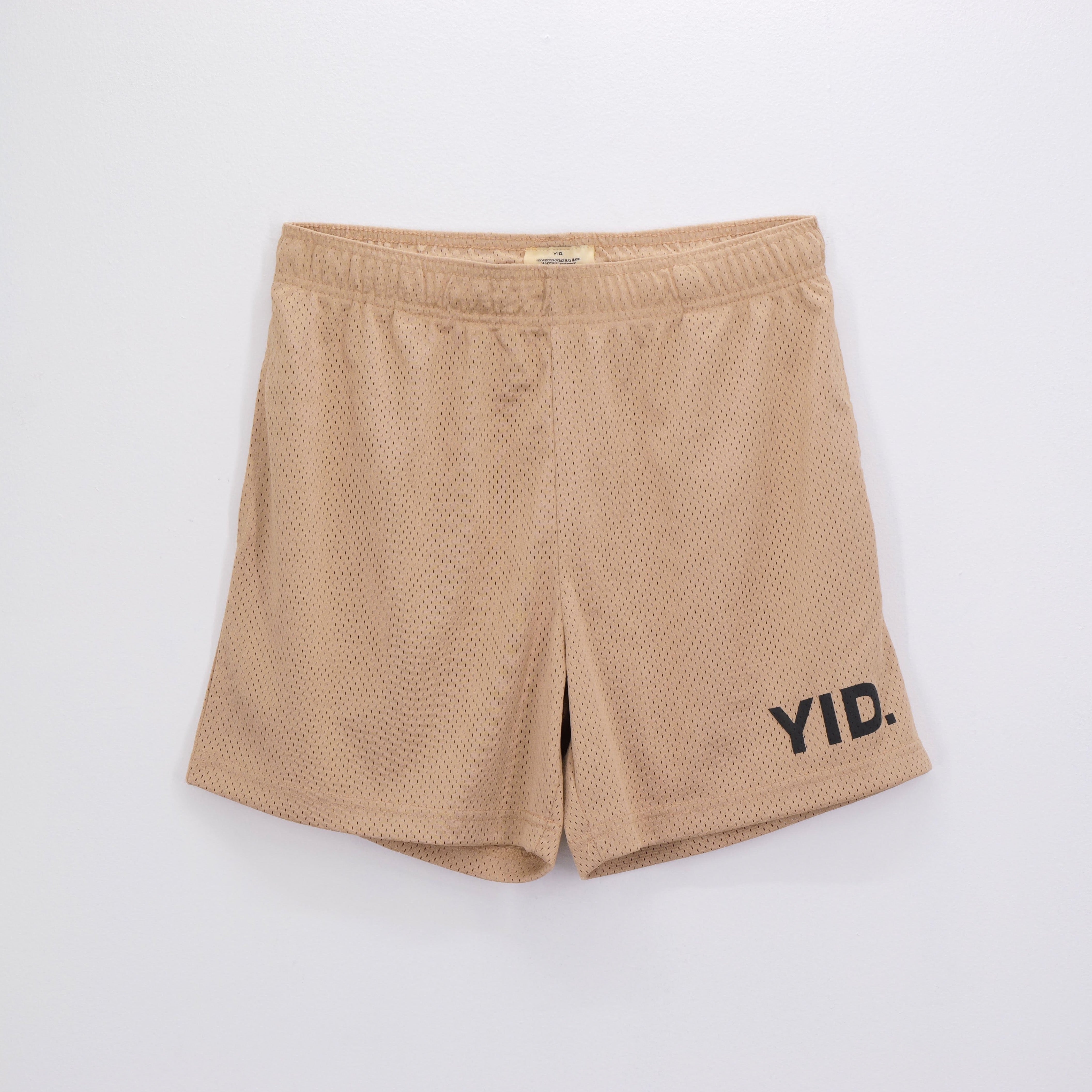 CORE MESH SHORTS CREAM/BLACK